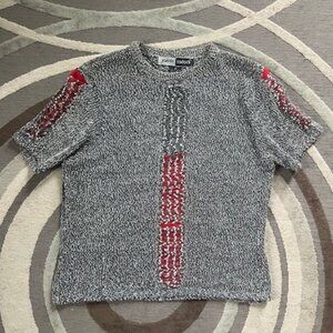 JAMIE SADOCK Pullover Knit Tee Crew Neck Short Sleeve Women Size Medium